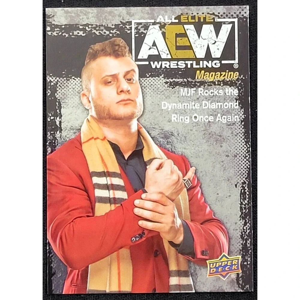 2021 UPPER‎ DECK AEW MJF MAGAZINE RAINBOW FOIL